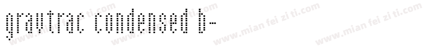 gravtrac condensed b字体转换